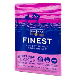 F4D White Fish Flakes With Salmon 100g