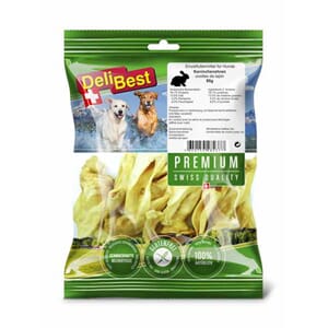 Premium Kaninører 80 g naturell