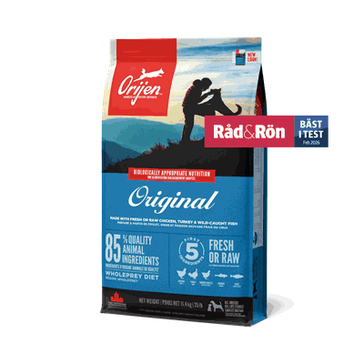 ORIJEN Original Dog Front Left 11.4kg EMEA APAC_Bäst i test.png